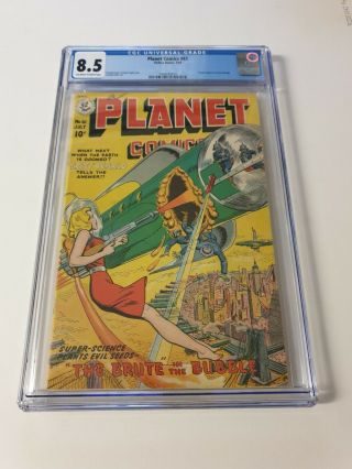Planet Comics 61 (fiction House,  1949) Cgc 8.  5 Off - White To White Pages.