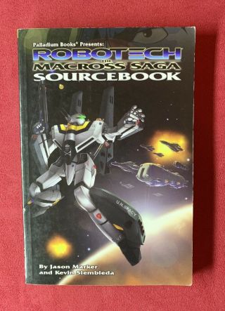 Robotech: The Macross Saga Sourcebook,  Marker/siembieda,  Paperback Rpg Book