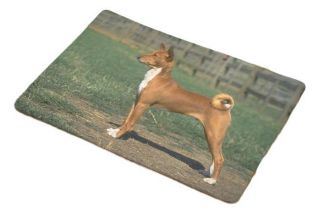 Dog Bath Or Floor Mat - Basenji Approx 40x60cm Non - Slip
