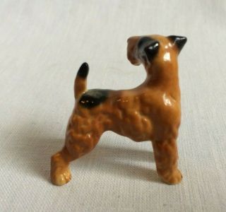 2 Vintage Airdale Terrier Bone China Dog Figurines Decorative Figures 3