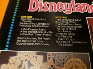 The Official album of Disneyland/Walt Disney world 1980 NM Vinyl Cat 2510 6