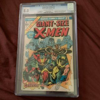Giant Sized X - Men 1 Cgc 8.  0 2nd Full Wolverine App.