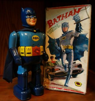 Nomura Batman Robot,  W/ English Box - 1968,  Japan.