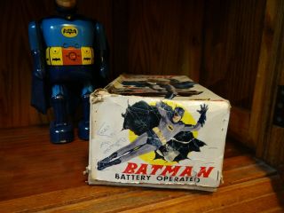 NOMURA BATMAN ROBOT,  w/ ENGLISH BOX - 1968,  JAPAN. 7