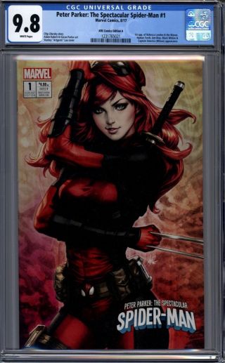 Peter Parker: The Spectacular Spider - Man 1 Artgerm Variant Mary Jane Cgc 9.  8