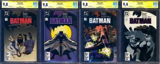 Batman 404 - 407 Ss Cgc 9.  8 9.  4 Frank Miller Signature Series 405 406 Year One
