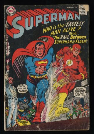 Superman 199 Fa/gd 1.  5 Superman Flash Race