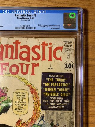 Fantastic Four 1 / CGC 0.  5 / Off - White Pgs / Marvel Era Begins HERE 5