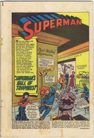 Action Comics No 164,  January 1952,  Superman,  No Cover As Seen - Else