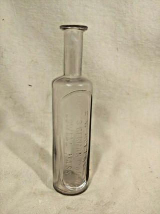 RARE Antique Bottle E.  W.  HOYT & Co.  HOYT ' S GERMAN COLOGNE LOWELL MASS. 4