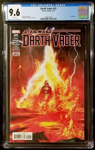 Star Wars Darth Vader 25 Cgc 9.  6 (marvel,  2/19) Last Issue Palpatine Connection