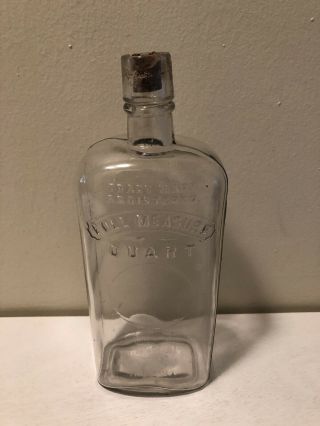 Antique Rare Quart Bottle A.  G.  Smalley & Co.  Boston