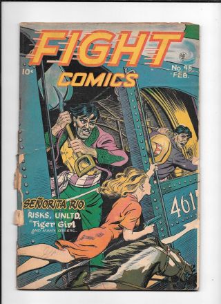 Fight Comics 48 == Gd - Senorita Rio Spicy Gga Fiction House 1947