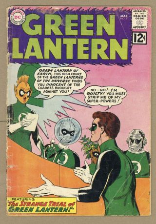 Green Lantern (1st Series Dc) 11 1962 Gd - 1.  8