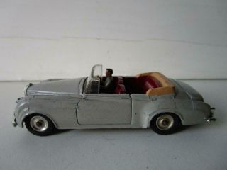 Vintage Dinky Toys 194 Bentley S 2 Series Coupe Car In Grey With Driver