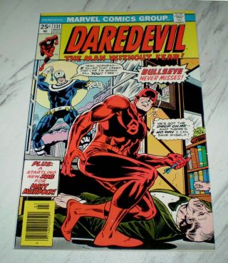 Daredevil 131 Nm/mt 9.  8 White Unrestored 1976 Marvel 1st Bullseye & Origin