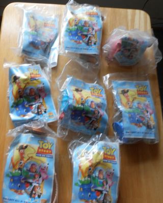 1996 Burger King Kids Club Toys Disney Toy Story Now On Video Complete Set Of 8