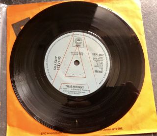 Shakin’ Stevens 7” Vinyl 45 Promo “treat Her Right” England Epic 1978 Very Rare