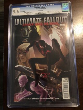 Ultimate Fallout 4 Nm,  Djurdjevic Variant First Miles Morales Spider - Man Cgc 9.  6