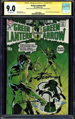 Green Lantern 76 Cgc 9.  0 Ss 2xs Neal Adams And Denny Oneil Cgc 1960748005