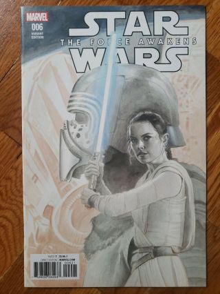 Star Wars The Force Awakens Adaptation 6 Paolo Rivera 1:75 Variant Cover Comic