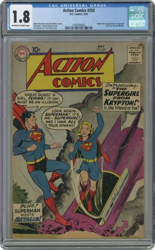 Action Comics (dc) 252 1959 Cgc 1.  8 1476756024
