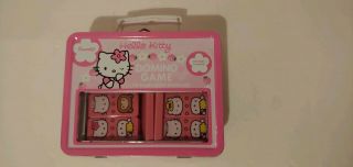 Hello Kitty Domino Game Tin Lunch Box 28 Sized Dominoes
