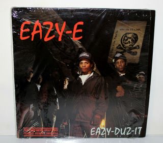 Eazy - E " Eazy - Duz - It " Vinyl Lp Issue ©1988 Nwa In Shrink Ex / Xxx Lyrics