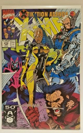 Uncanny X - Men 272 Signed By Jim Lee & Chris Claremont