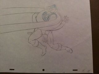 he man Animation cel from cartoon cyclops with snake,  sketch 2