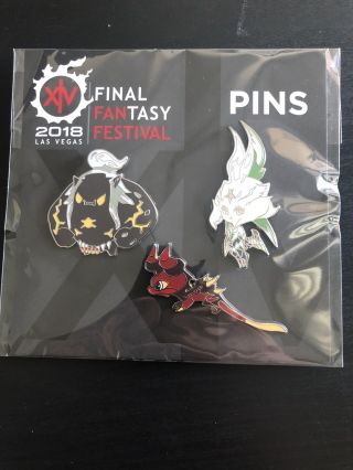 Final Fantasy Xiv 2018 Fan Festival Primals Pin Set
