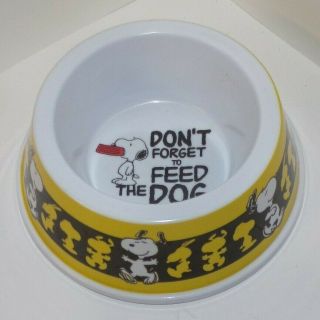 Snoopy Dog Dish Plastic Don 