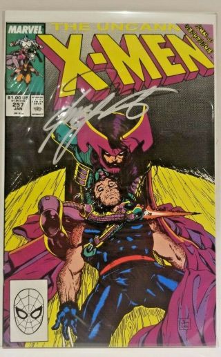 Uncanny X - Men 257 Signed By Jim Lee & Chris Claremont 2nd Psylocke