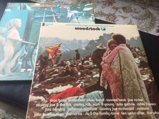 Woodstock 3 Album Set Lp & Woodstock 2 All 5 (1970 Atlantic Recording Corp)