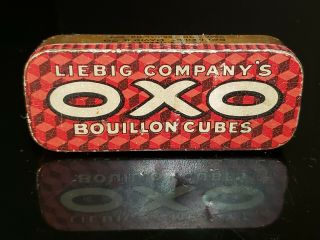 Vintage Oxo Liebig Co.  York Bouillon Cubes Metal Tin