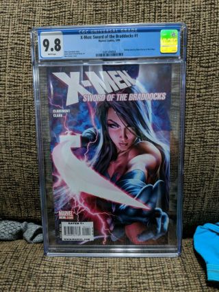 X - Men Sword Of The Braddocks 1 Cgc Graded 9.  8 Nm/mt Psylocke Marvel Comics 2009