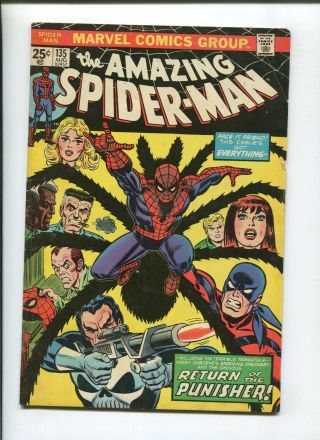 Spiderman 135 (6.  0) Second Punisher 1974