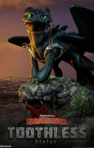 Toothless Statue By Sideshow Collectibles Limited Edition 270/3250