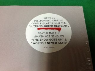 Lupe Fiasco Lasers Hip Hop Translucent Red Vinyl Rhino Piranha Records 3