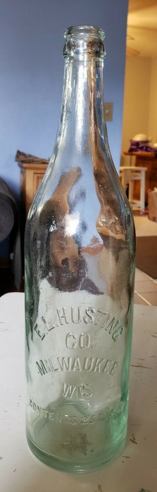 Property Of E.  L.  Husting Co.  Milwaukee Wisc.  Vintage Bottle L@@k Beer Soda