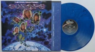 Kr12 Europe The Final Countdown Nl Limited Blue Marbled Vinyl Lp 959 Of 1,  000
