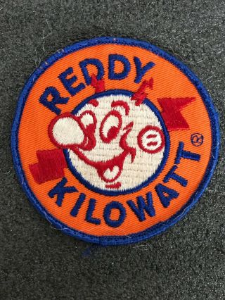 Vintage Reddy Kilowatt Orange Blue 3.  5” Patch