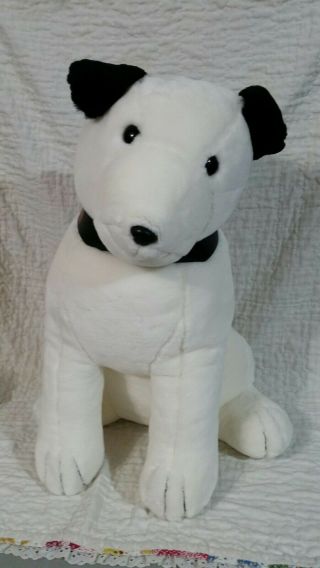 1993 Dakin Large 24 " Plush Rca Nipper Dog Jumbo Bull Terrier Stuffed Animal Toy