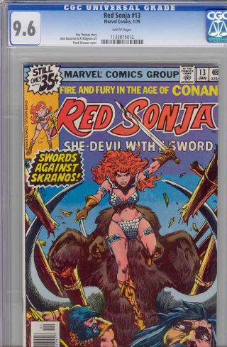 Red Sonja 13 Cgc 9.  6 1977 Conan Spinoff : Swords/skranos