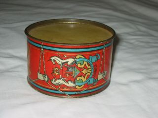 Vintage Fry & Sons Childs Toy " Drum " Chocolate Tin
