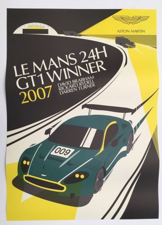 Aston Martin Vantage Le Mans Gt1 Winner Aston Martin Poster