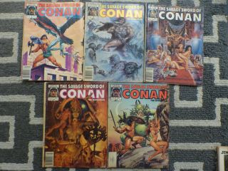 Marvel The Savage Sword Of Conan 108 110 112 114 118 Comics 1985