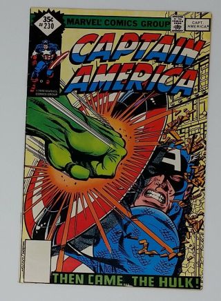 Captain America 230 Rare Whitman Variant 1979 Vs.  The Hulk Quasar Avengers