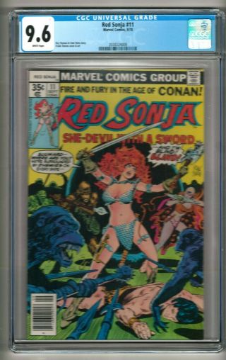 Red Sonja 11 (1978) Cgc 9.  6 White Pages Thomas - Noto - Frank Thorne