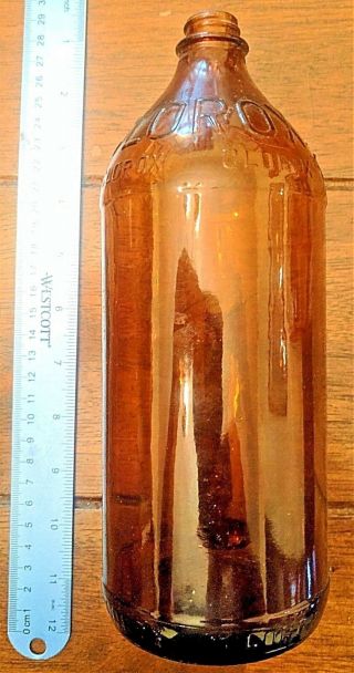 Clorox Antique/vintage Brown/amber Glass Bleach Bottle